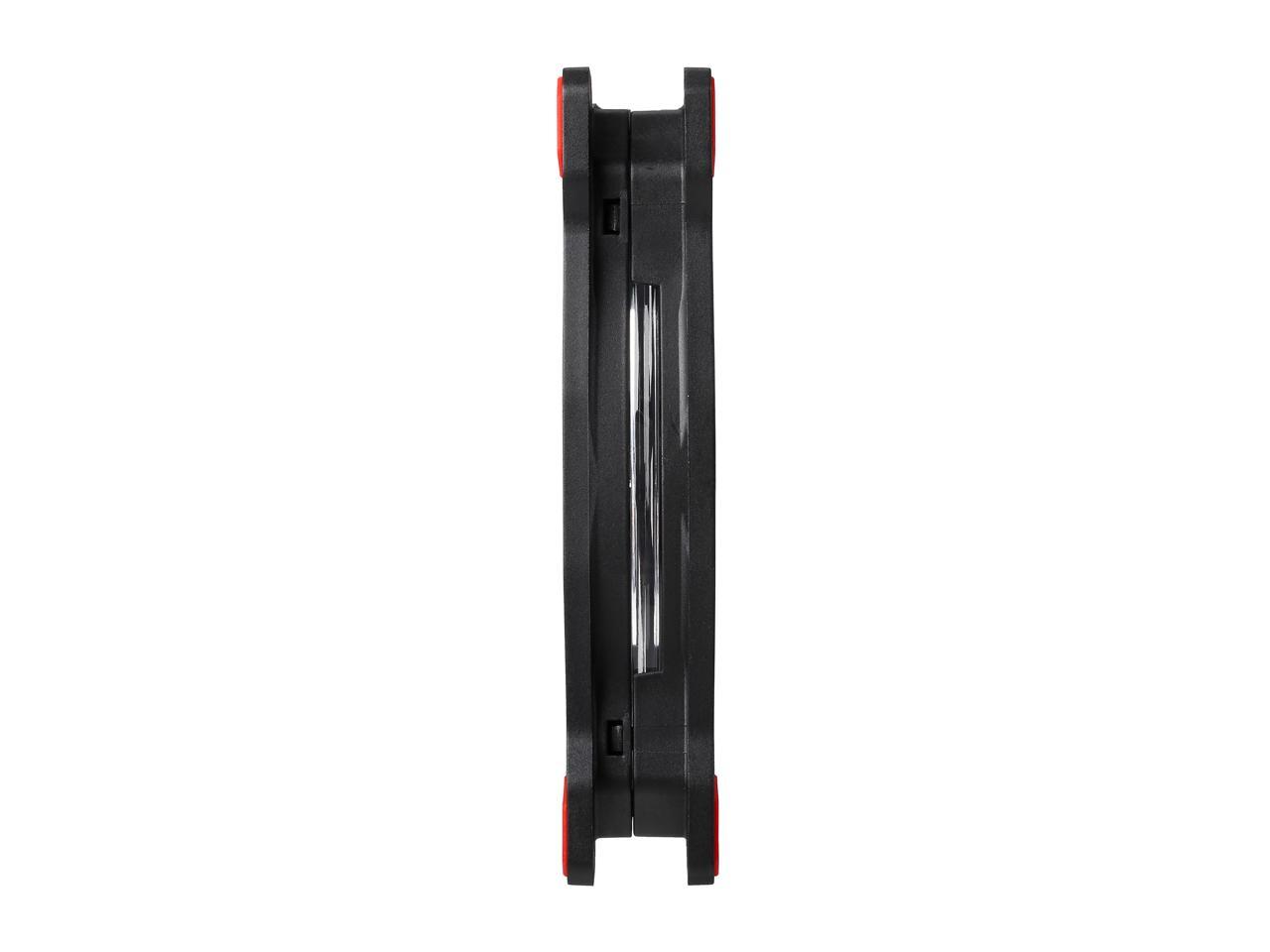 Thermaltake Riing 14 Series High Static Pressure 140mm Circular Red LED Ring Case/Radiator Fan CL-F039-PL14RE-A
