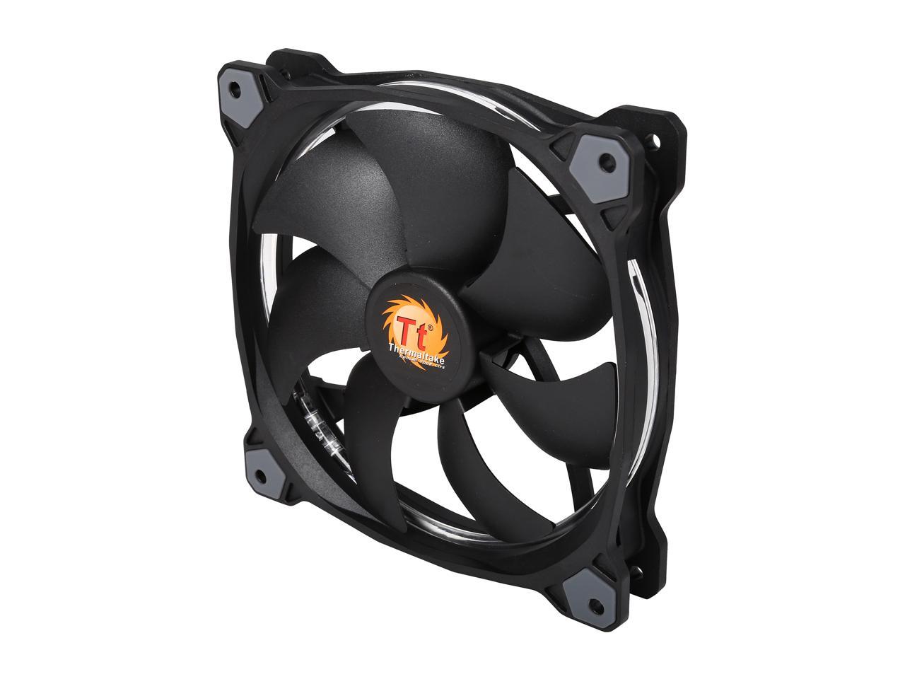 Thermaltake Riing 14 Series High Static Pressure 140mm Circular White LED Ring Case/Radiator Fan CL-F039-PL14WT-A
