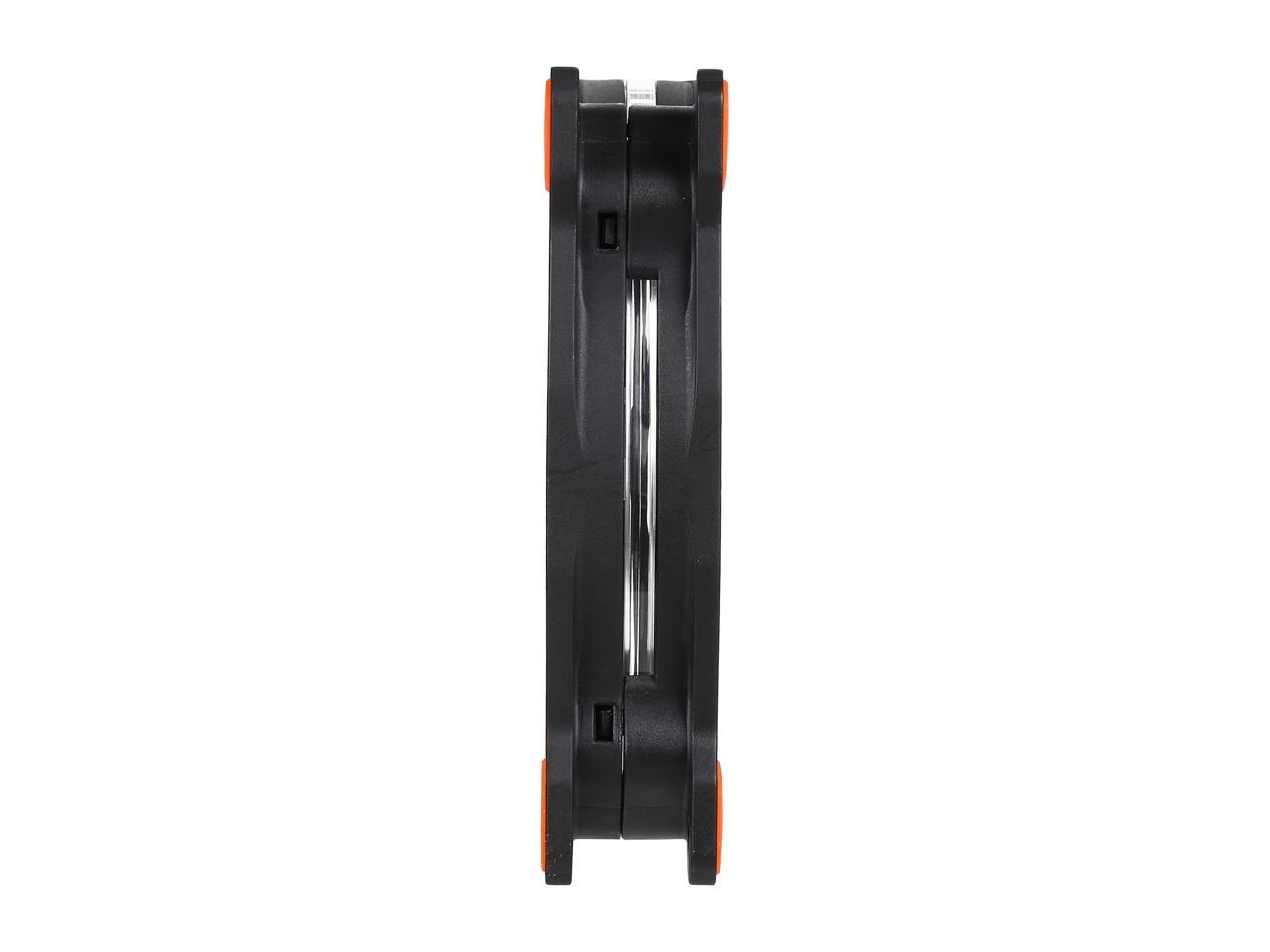 Thermaltake Riing 12 Series High Static Pressure 120mm Circular Orange LED Ring Case/Radiator Fan CL-F038-PL12OR-A