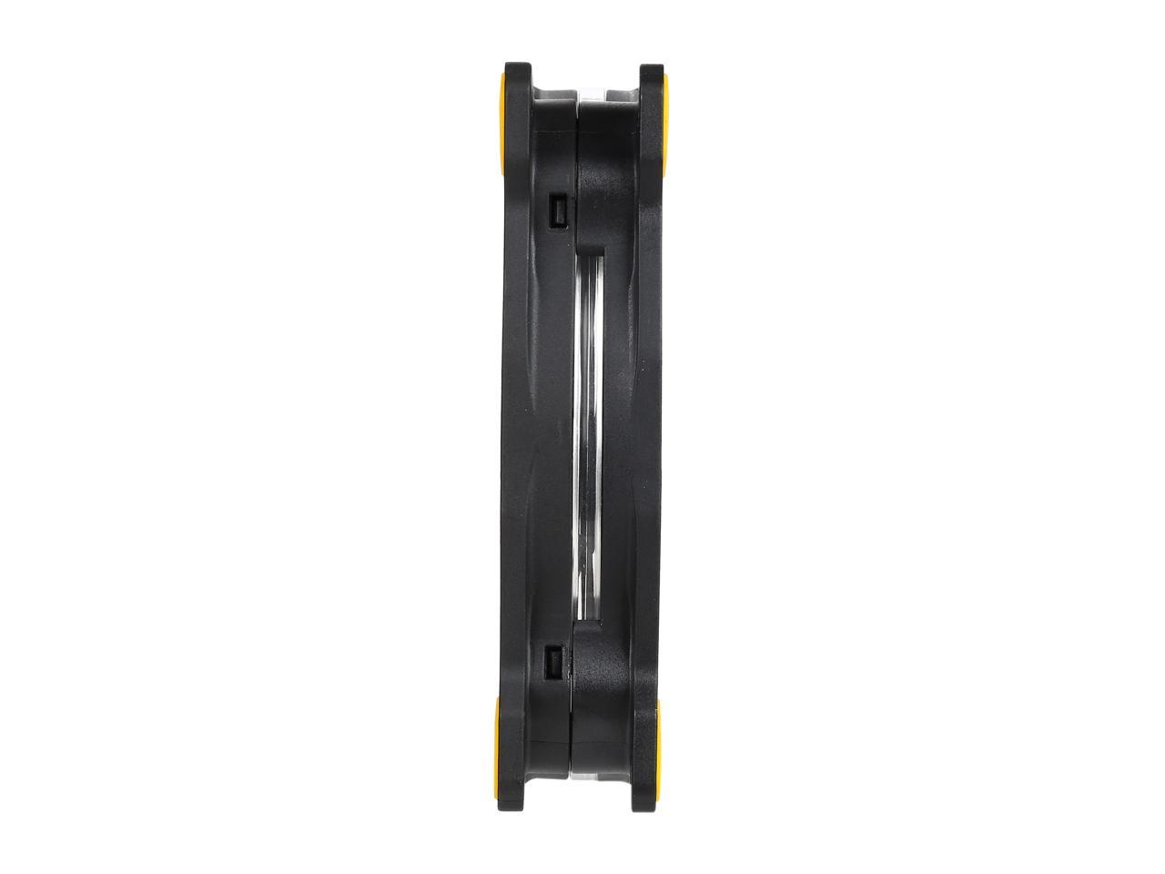 Thermaltake Riing 12 Series High Static Pressure 120mm Circular Yellow LED Ring Case/Radiator Fan CL-F038-PL12YL-A