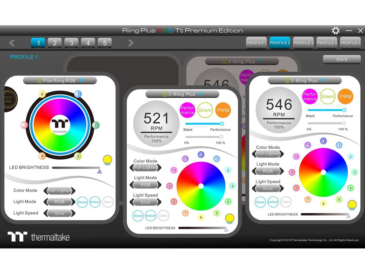 Thermaltake Floe AIO Triple Riing RGB 360 TT Premium Edition PWM AM4 LGA2066 Ready Liquid Cooling System, CL-W158-PL12SW-A
