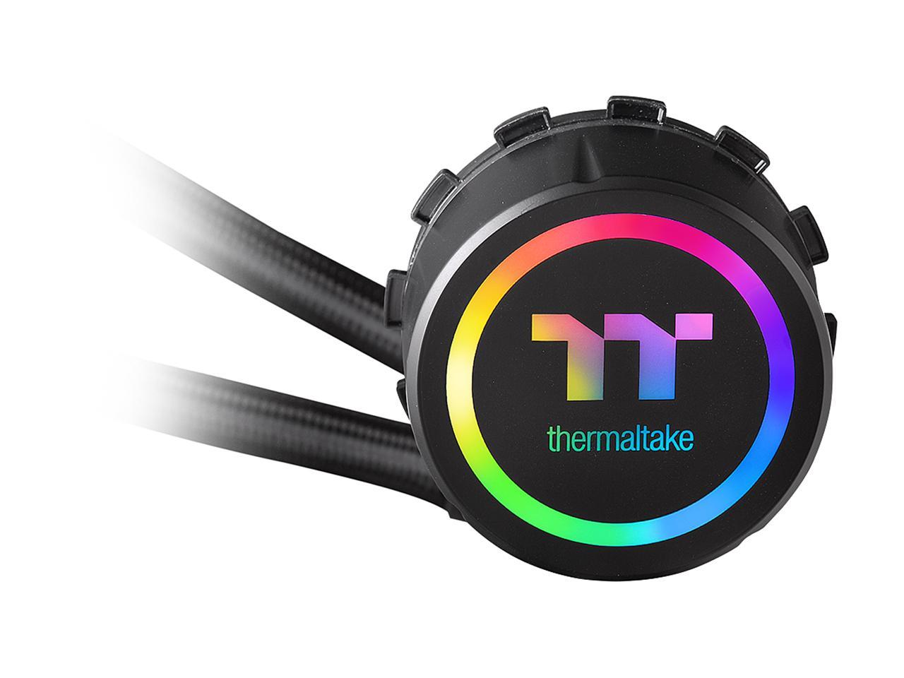 Thermaltake Floe AIO Triple Riing RGB 360 TT Premium Edition PWM AM4 LGA2066 Ready Liquid Cooling System, CL-W158-PL12SW-A