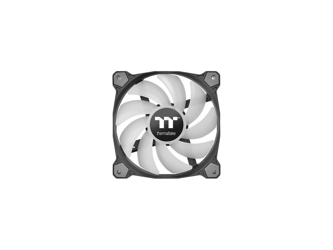 Thermaltake Pure 12 ARGB 5V Motherboard Sync/Analog Controller TT Premium Edition 16.8 Million Colors 9 Addressable LEDs 120mm Hydraulic Bearing PWM Case/Radiator Fan, (3-Fan Pack) CL-F079-PL12SW-A