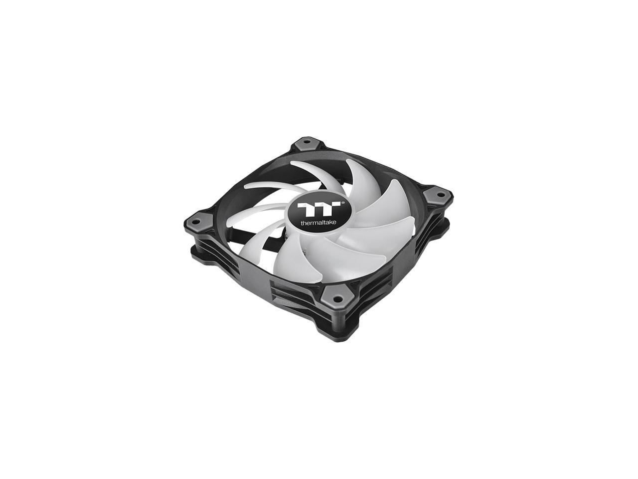 Thermaltake Pure 12 ARGB 5V Motherboard Sync/Analog Controller TT Premium Edition 16.8 Million Colors 9 Addressable LEDs 120mm Hydraulic Bearing PWM Case/Radiator Fan, (3-Fan Pack) CL-F079-PL12SW-A