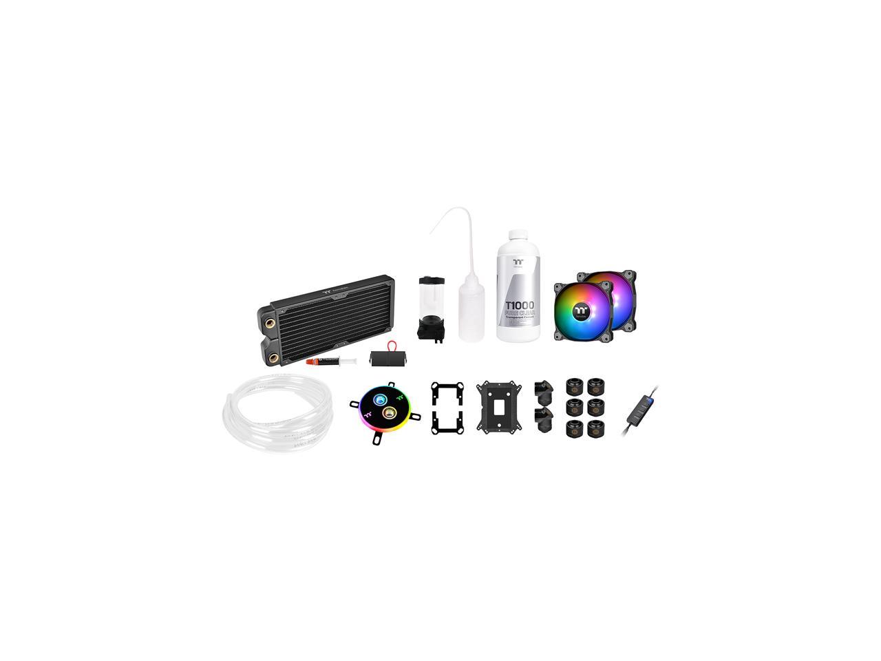 Thermaltake Pacific C240 DDC Res/Pump 5V Motherboard Sync Copper Radiator Soft Tube Water Cooling Kit CL-W249-CU12SW-A
