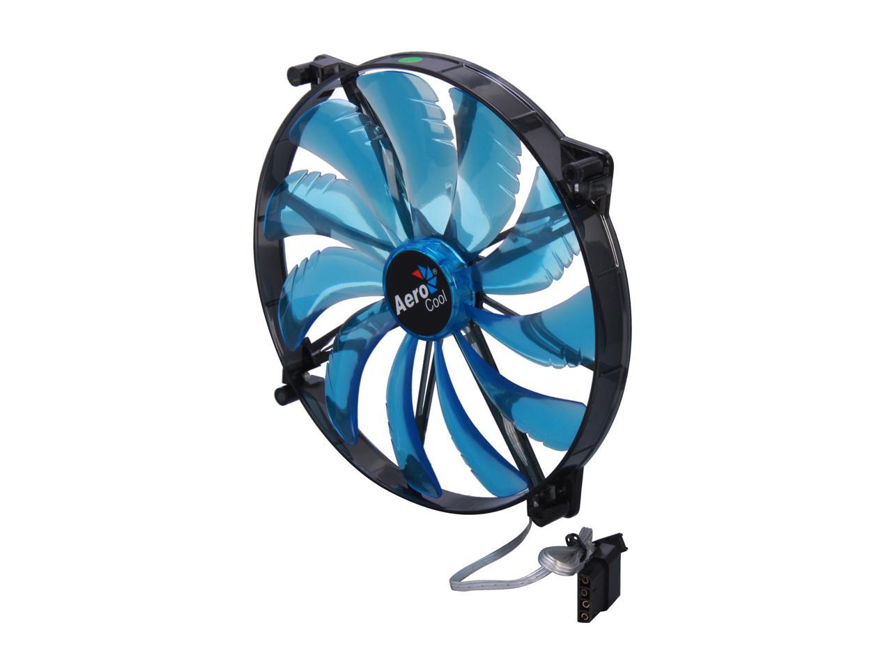AeroCool Silent Master 200mm Blue LED Case Fan