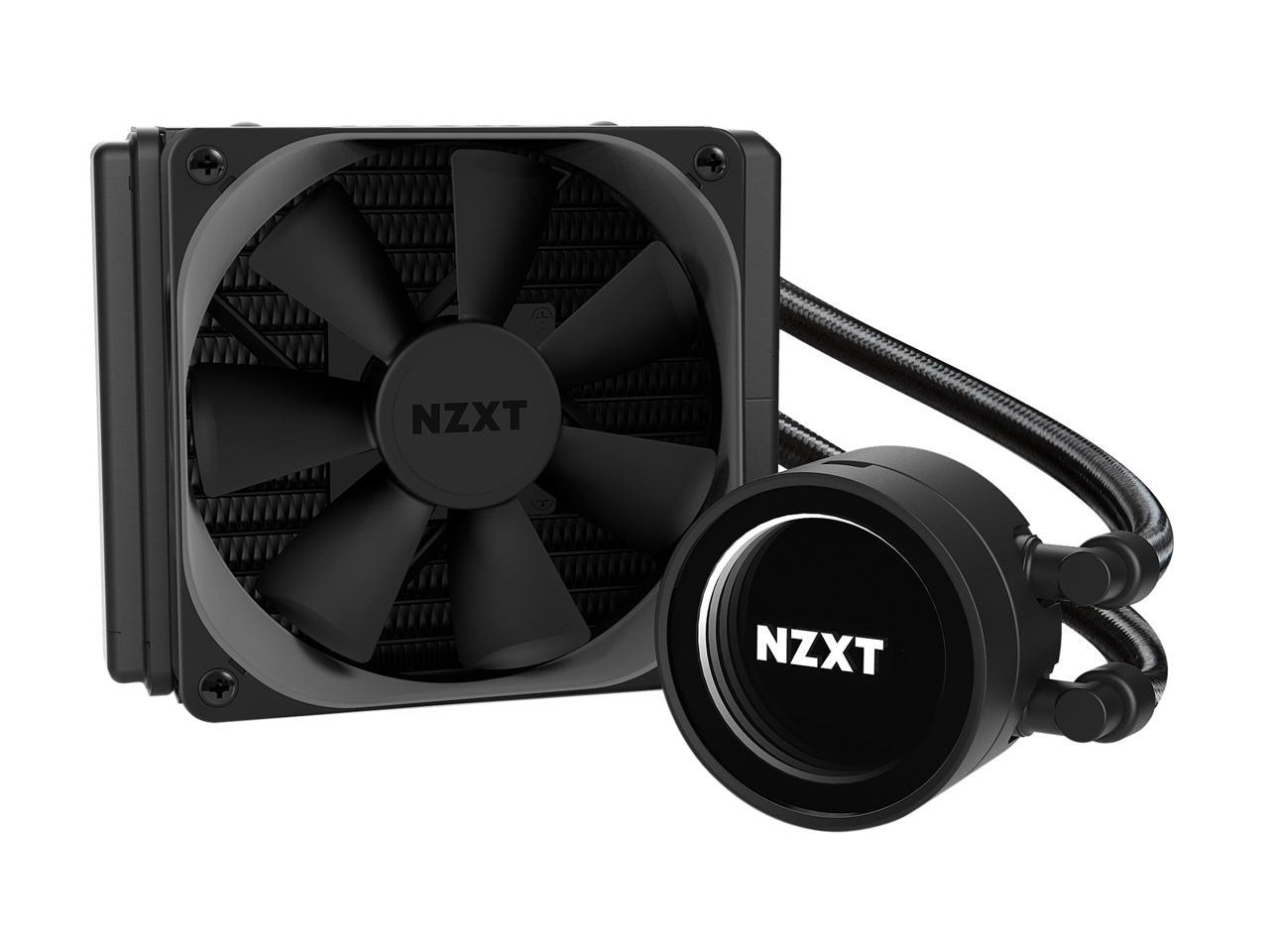 NZXT Kraken M22 120mm - All-In-One RGB CPU Liquid Cooler - CAM-Powered - Infinity Mirror Design - Reinforced Extended Tubing - Aer P120mm PWM Radiator Fan (Included)