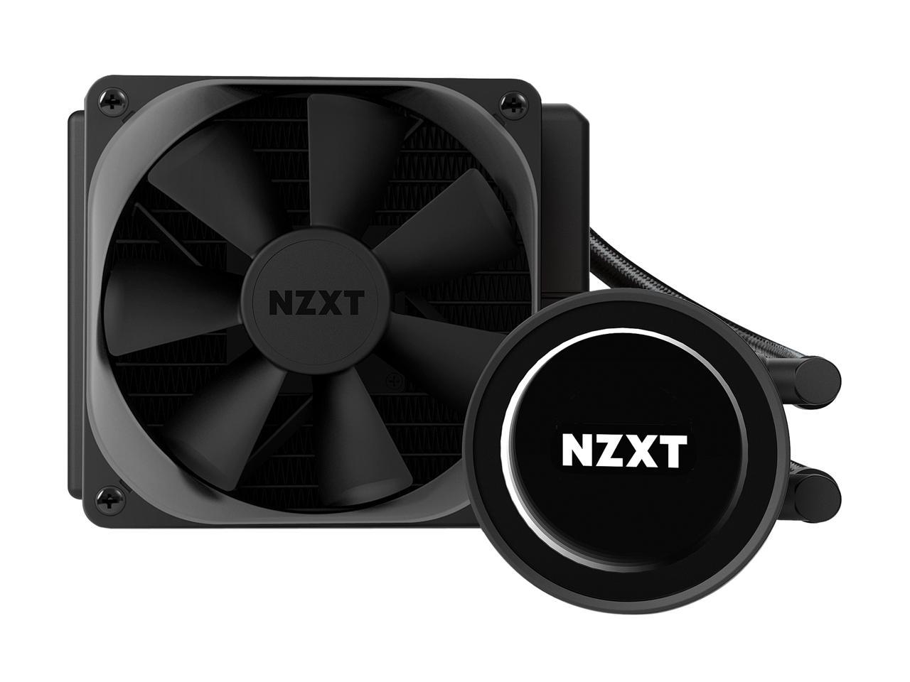 NZXT Kraken M22 120mm - All-In-One RGB CPU Liquid Cooler - CAM-Powered - Infinity Mirror Design - Reinforced Extended Tubing - Aer P120mm PWM Radiator Fan (Included)