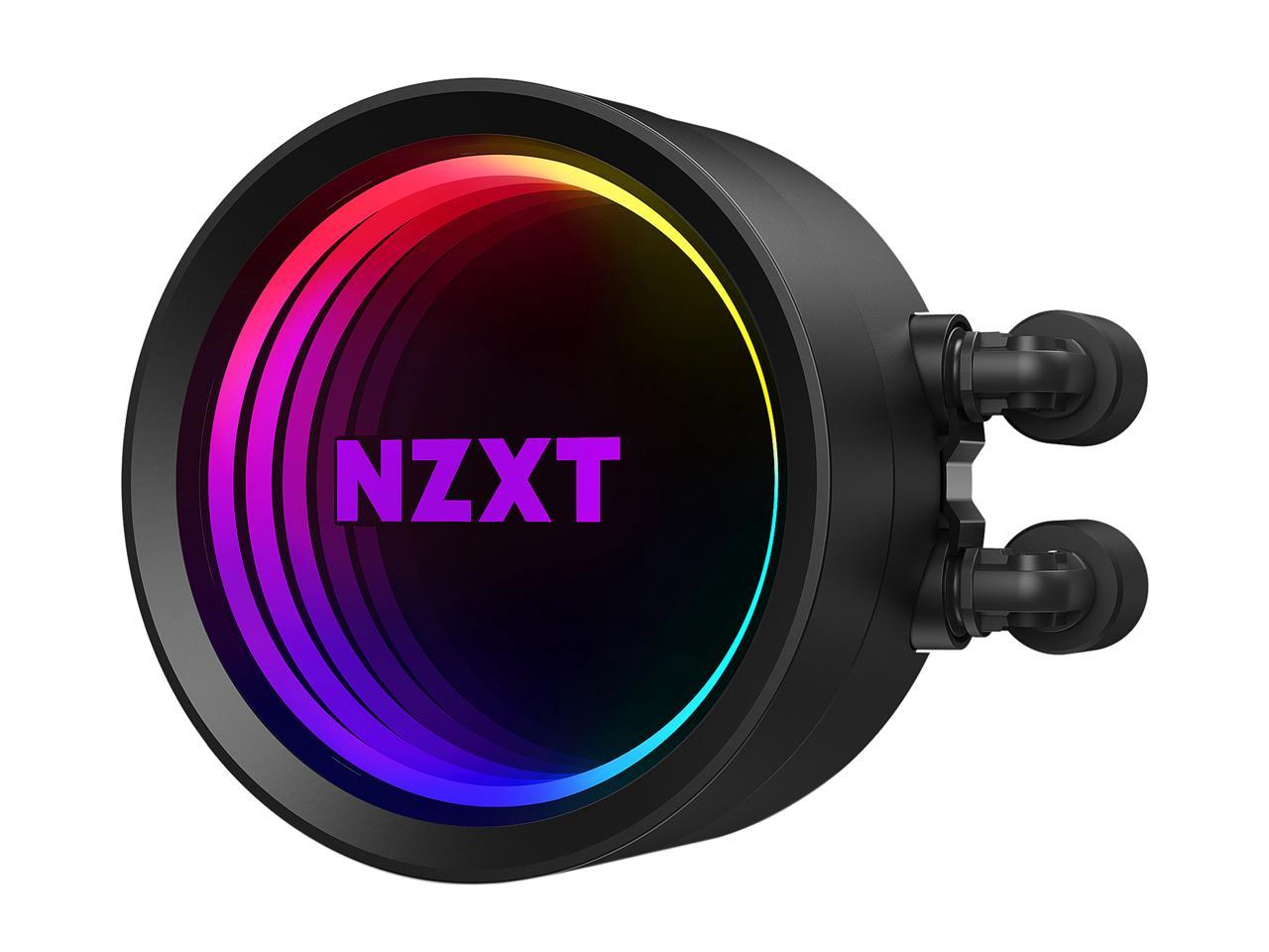 NZXT Kraken X53 240mm - RL-KRX53-01 - AIO RGB CPU Liquid Cooler - Rotating Infinity Mirror Design - Improved Pump - Powered By CAM V4 - RGB Connector - 2 x Aer P120 120mm Radiator Fans