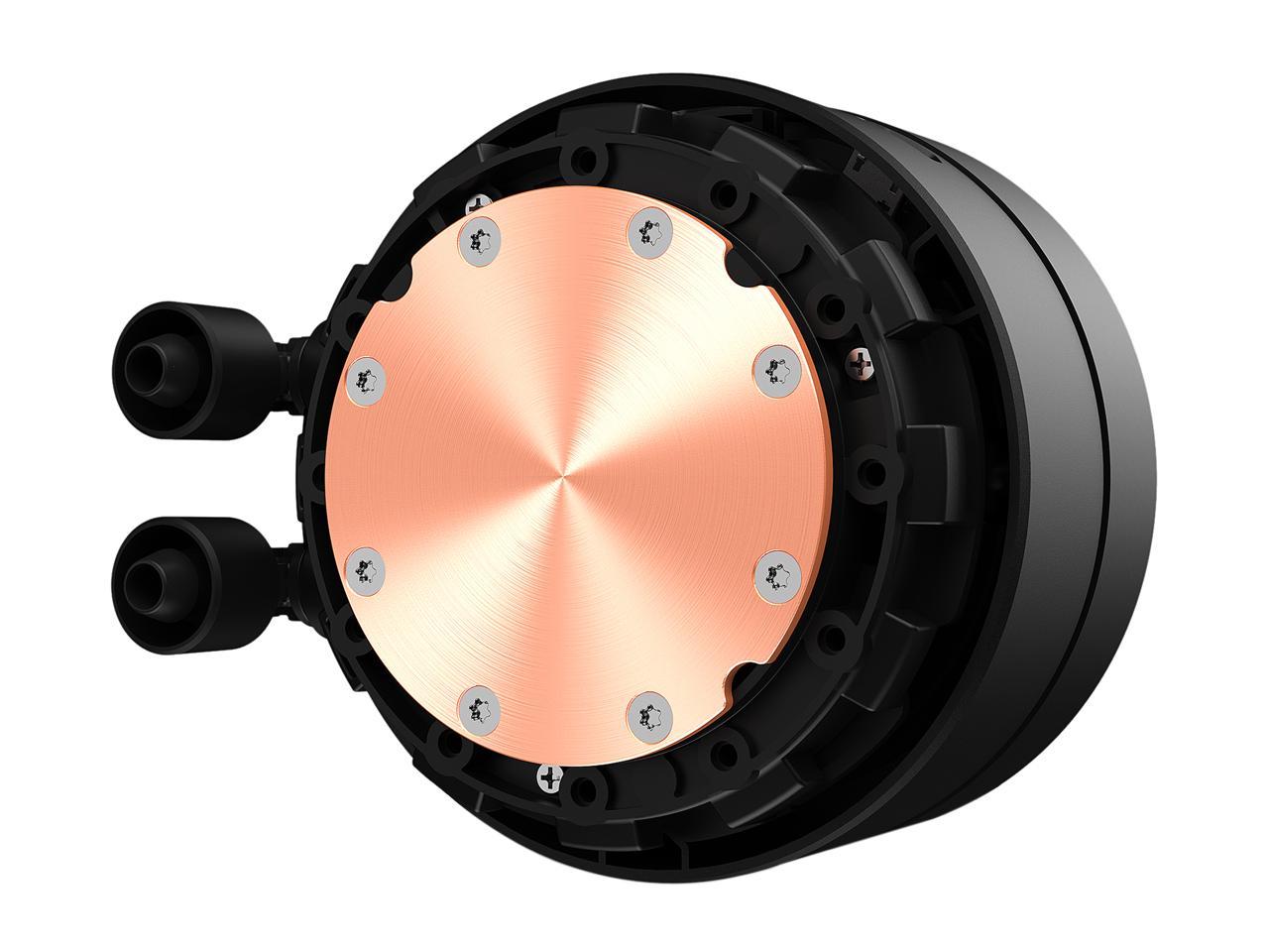NZXT Kraken X53 240mm - RL-KRX53-01 - AIO RGB CPU Liquid Cooler - Rotating Infinity Mirror Design - Improved Pump - Powered By CAM V4 - RGB Connector - 2 x Aer P120 120mm Radiator Fans