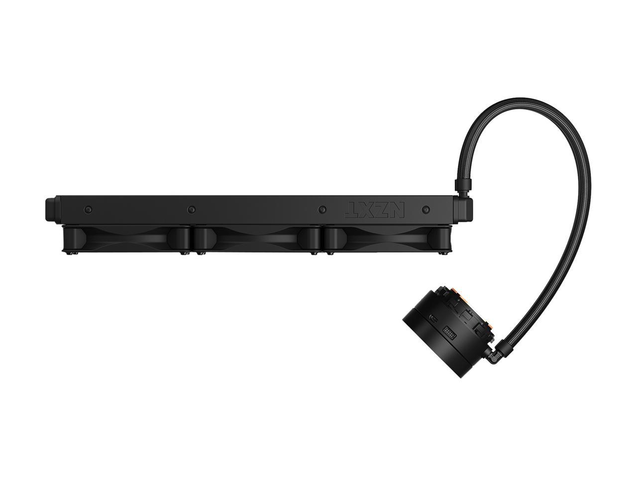 NZXT Kraken X63 280mm - RL-KRX63-01 - AIO RGB CPU Liquid Cooler - Rotating Infinity Mirror Design - Improved Pump - Powered By CAM V4 - RGB Connector - Aer P 140mm Radiator Fans (2 Included)