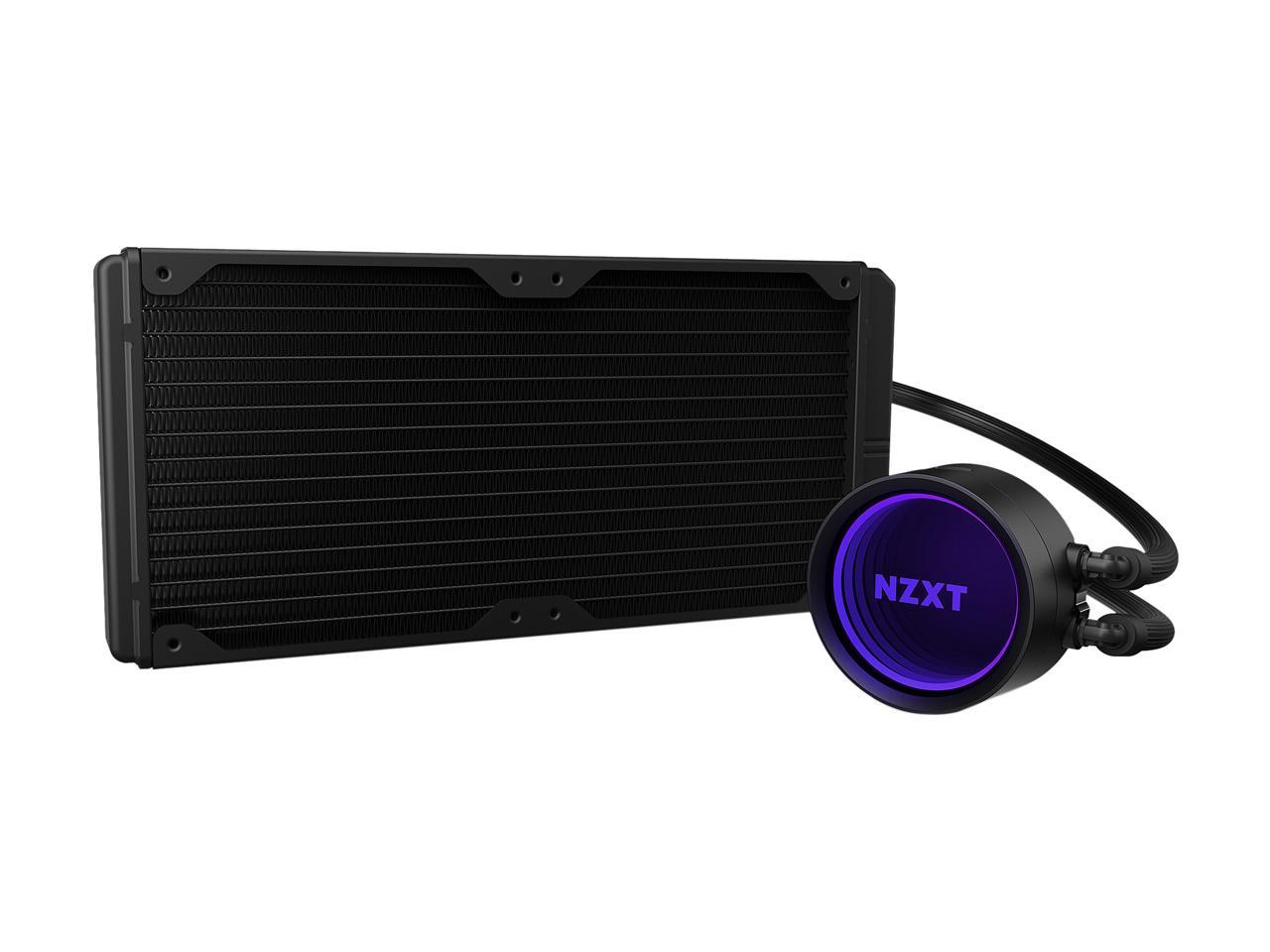 NZXT Kraken X63 280mm - RL-KRX63-01 - AIO RGB CPU Liquid Cooler - Rotating Infinity Mirror Design - Improved Pump - Powered By CAM V4 - RGB Connector - Aer P 140mm Radiator Fans (2 Included)