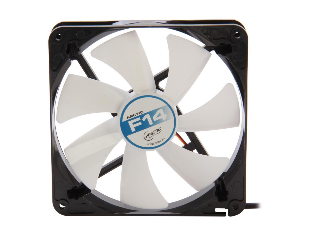 ARCTIC F14 Fluid Dynamic Bearing Case Fan, 140mm Quiet Blade Design, 77CFM at 22dBA