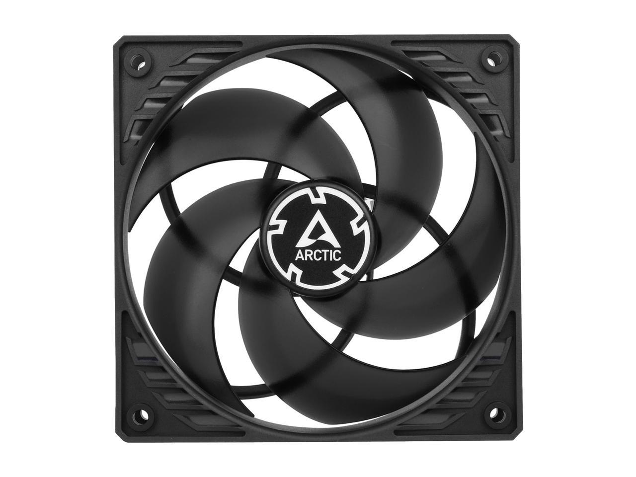 Arctic P12 PWM (Black/Transparent), Pressure Optimized 120mm Fan with PWM
