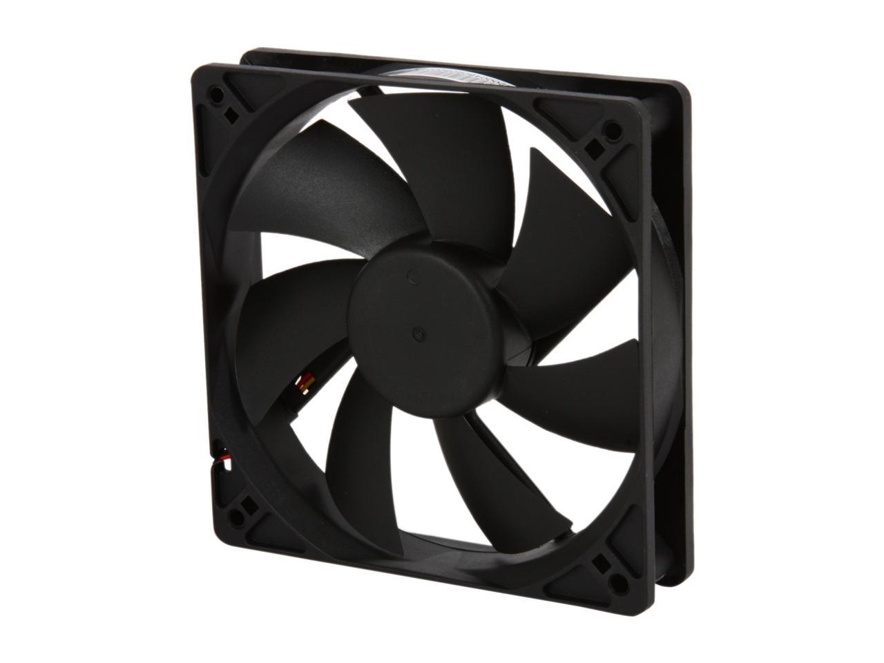 Rosewill RFA-120-K - 120mm Computer Case Cooling Fan with LP4 Adapter - Sleeve Bearing, Silent