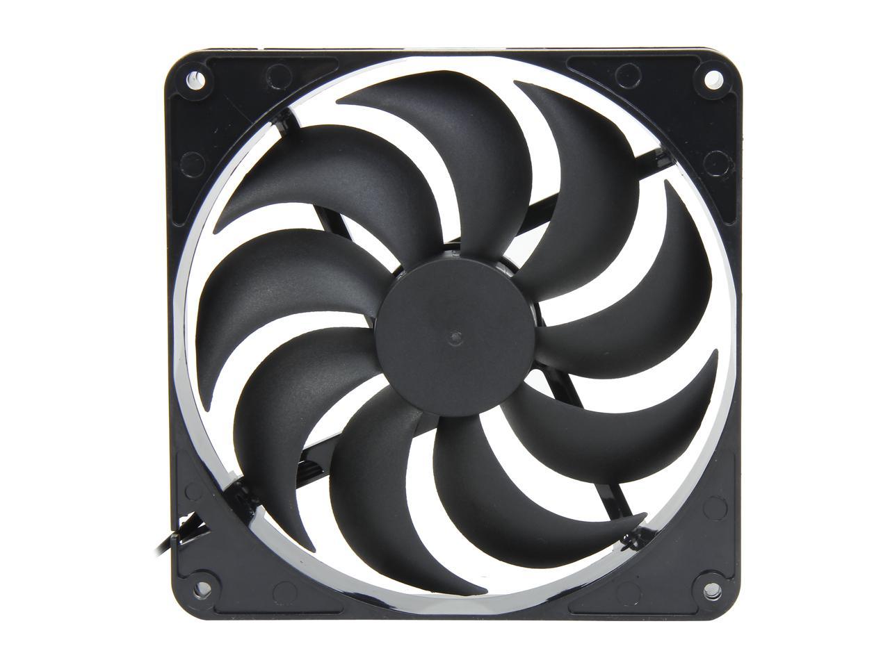 Rosewill RNBD-131409 - 140mm Computer Case Cooling Fan with LP4 Adapter - Sleeve Bearing, Super Quiet (Pack of 2)