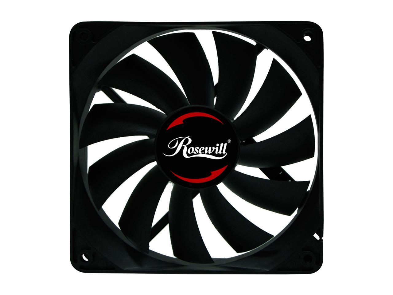Rosewill RAWP-141411 V2 - Seal, Silent, IP56 Dust Resistant Splash-Proof 140 mm Case Fan - Advanced Teflon Nano Bearing with Noise Cancelation Adapter