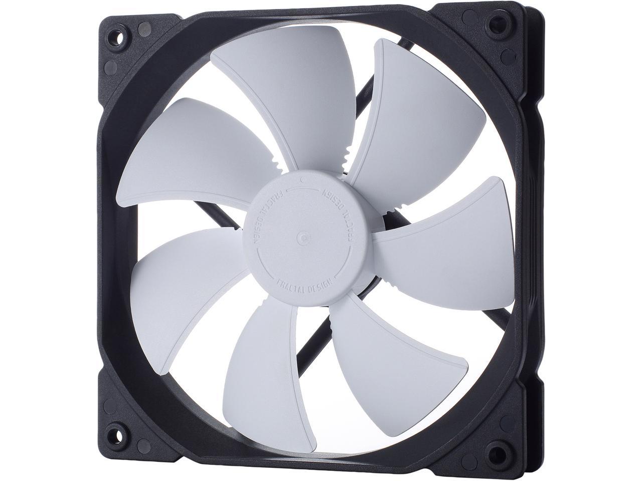 Fractal Design Dynamic X2 PWM GP-14 140mm High Durability Long Life Sleeve Bearing Black/White Radiator Optimized Computer Case Fan