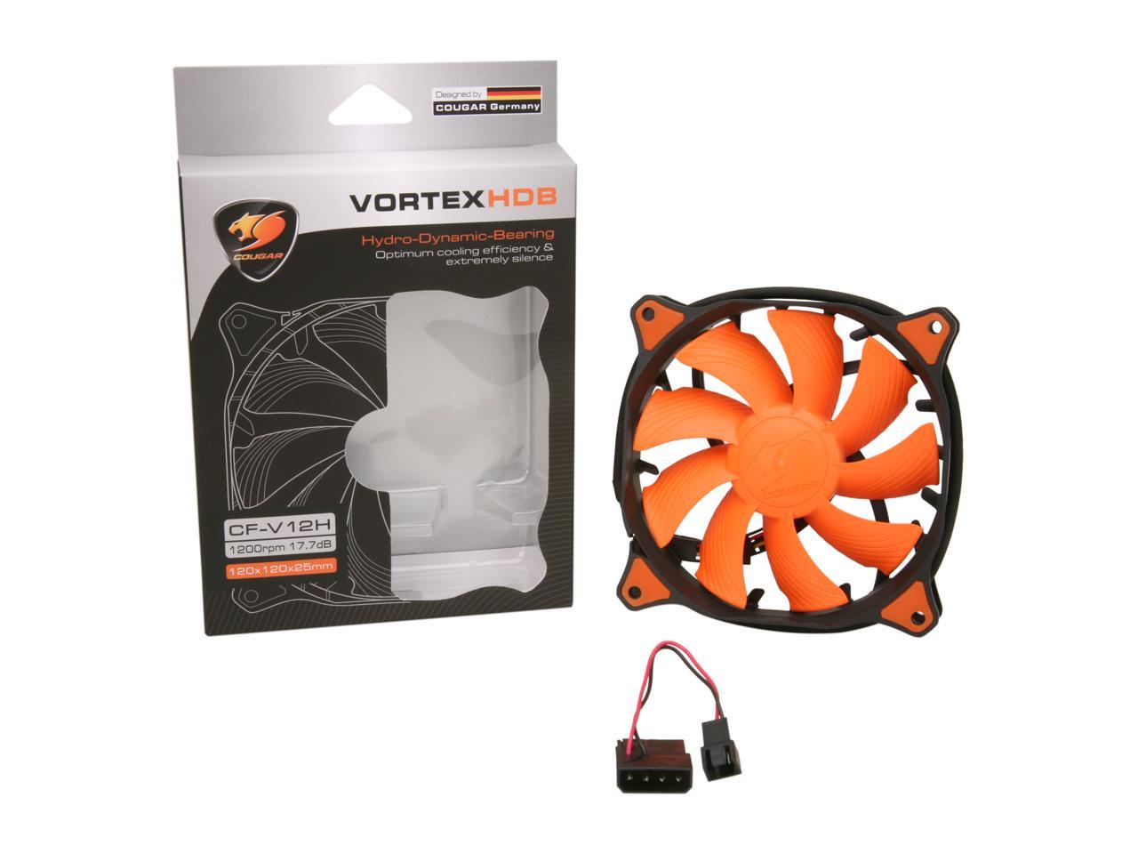 COUGAR CF-V12H Vortex Hydro-Dynamic-Bearing (Fluid) 300,000 Hours 12CM Silent Cooling Fan