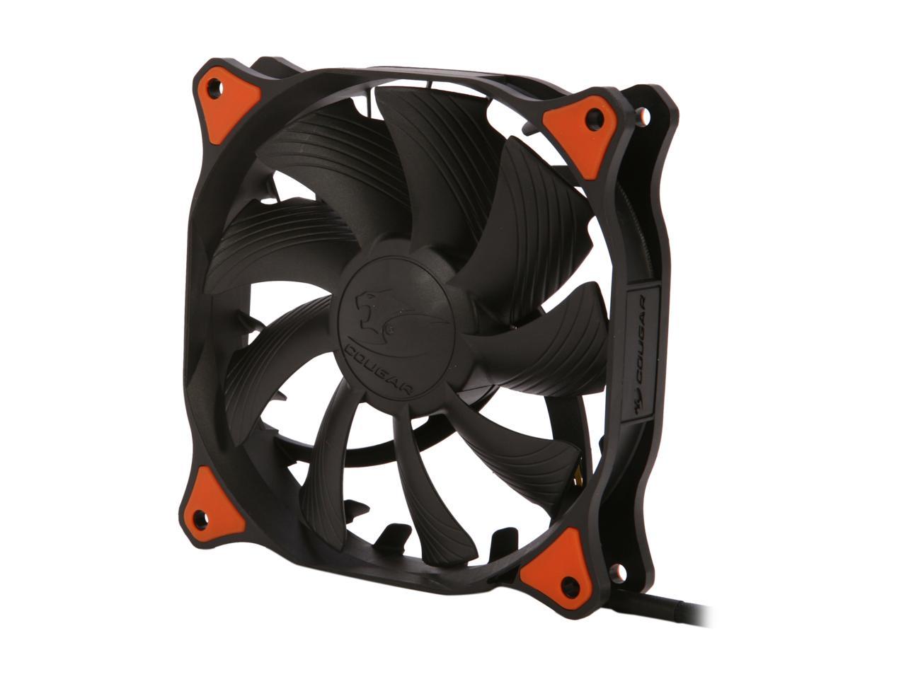 COUGAR CF-V12HB Vortex Hydro-Dynamic-Bearing (Fluid) 300,000 Hours 12CM Silent Cooling Fan (Black)