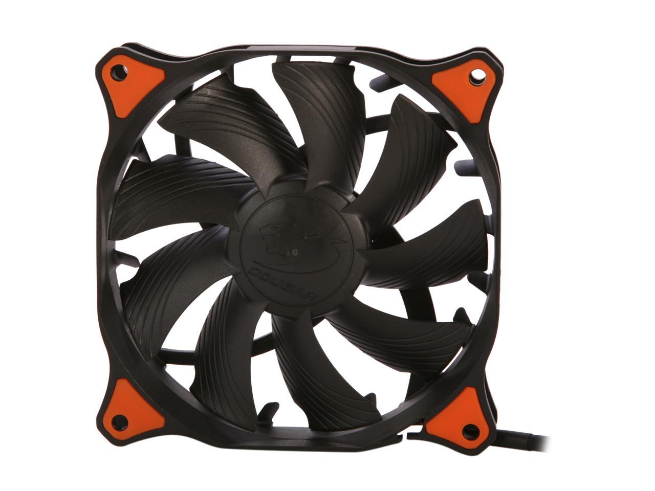 COUGAR CF-V12HB Vortex Hydro-Dynamic-Bearing (Fluid) 300,000 Hours 12CM Silent Cooling Fan (Black)
