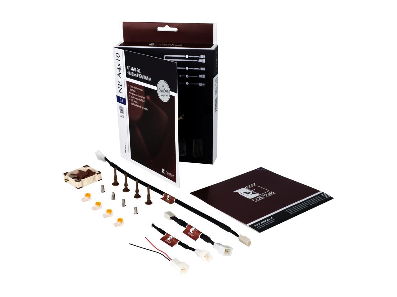 Noctua NF-A4x10 FLX, Premium Quiet Fan, 3-Pin (40x10mm, Brown)