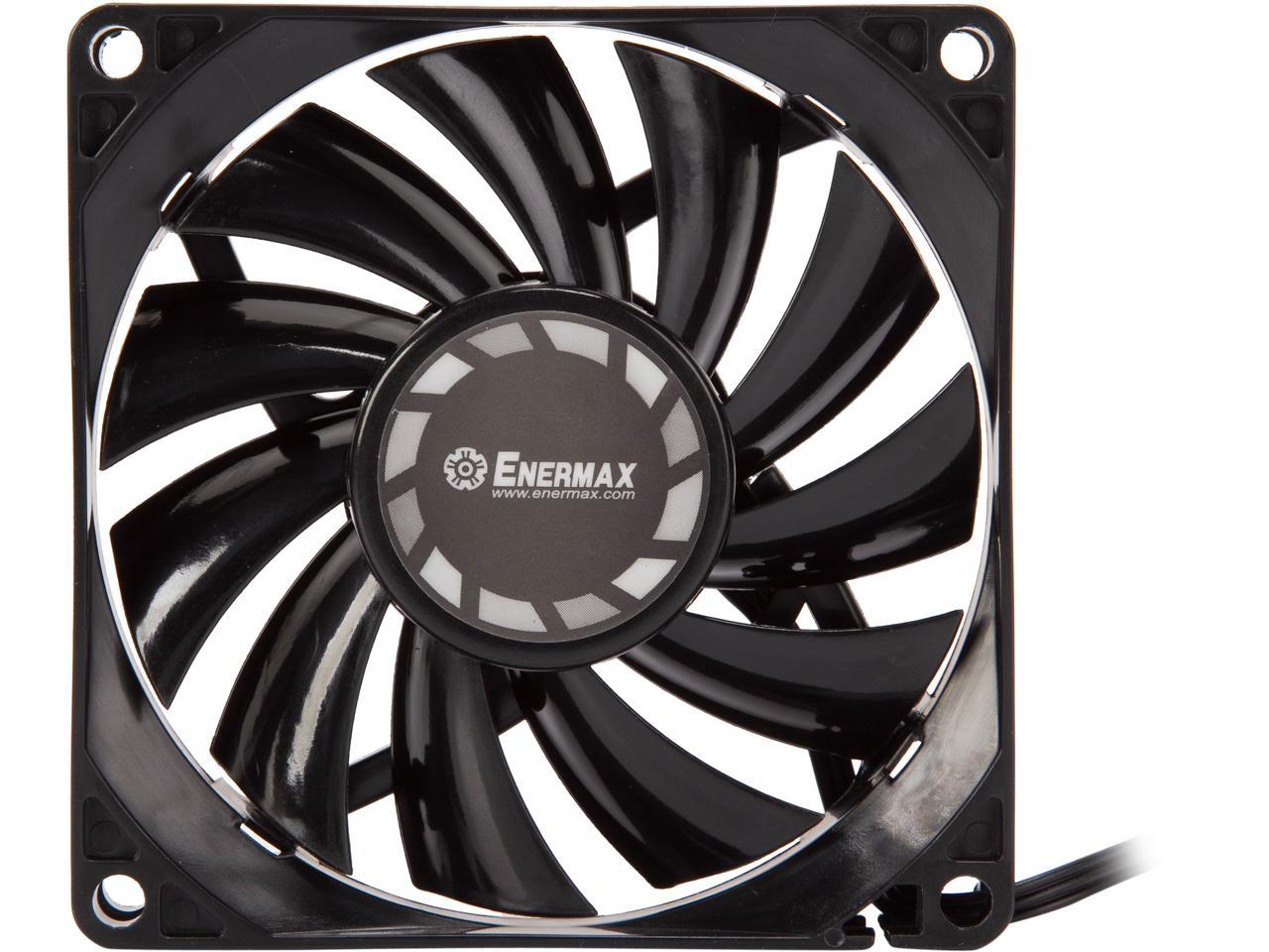 Athena Power FANC-TB815 8015 Slim Fan with Twister Bearing Technology Long Lifetime & Low Noise. And Turbine Blades for High-pressure Airflow.