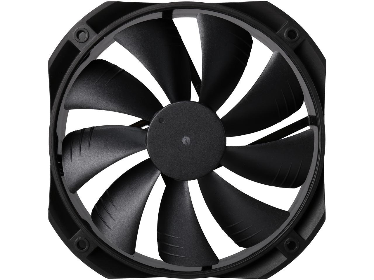 DEEPCOOL GF 140 Black FDB Bearing PWM Fan Detachable, Rubber Coating De-vibration Deep Silent