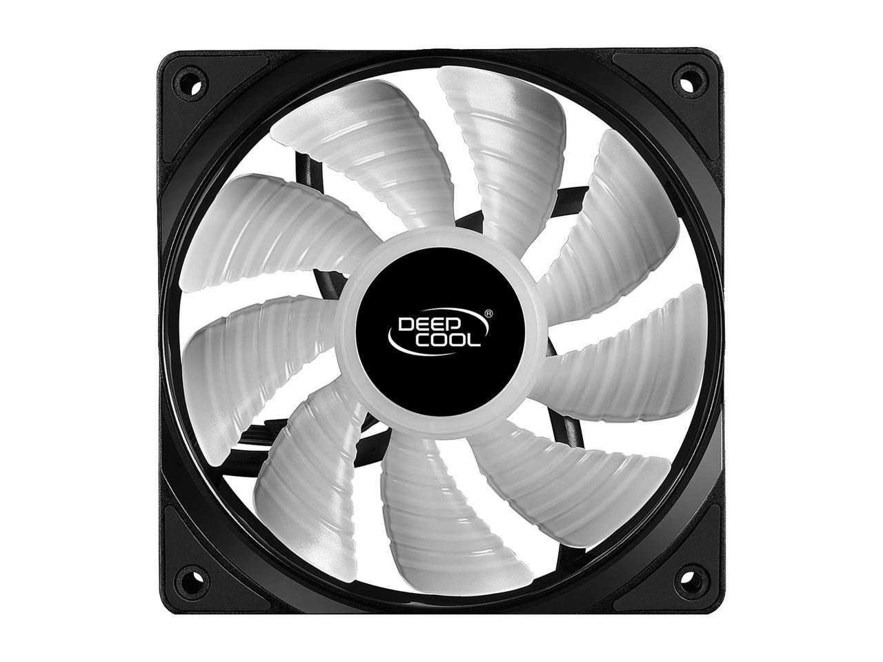 DEEPCOOL RF 120 Ultra Quiet PWM Fan 6 high brightness controlable RGB LED Lights