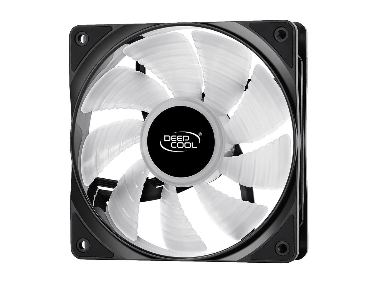 DEEPCOOL RF 120 Ultra Quiet PWM Fan 6 high brightness controlable RGB LED Lights