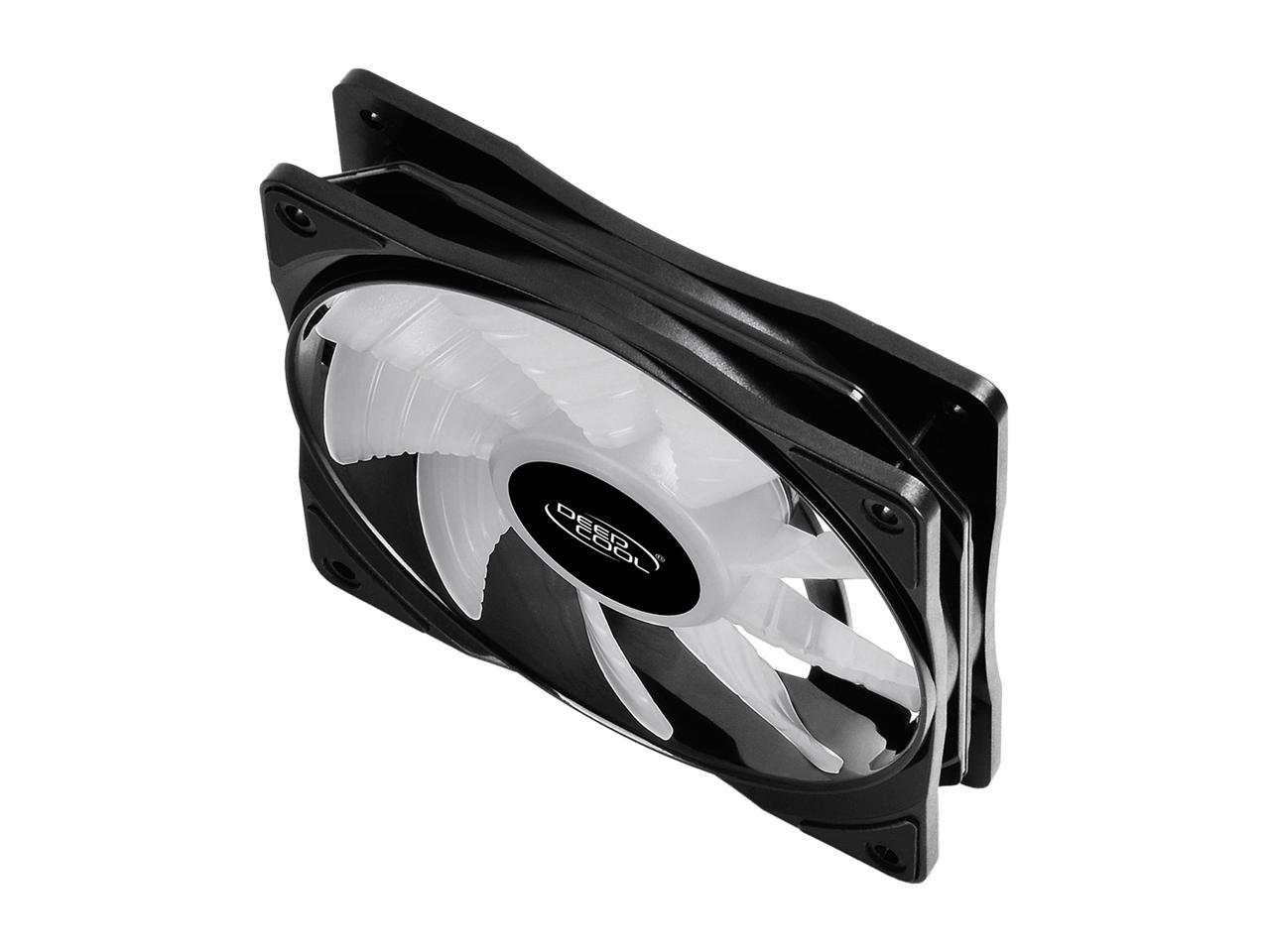 DEEPCOOL RF 120 Ultra Quiet PWM Fan 6 high brightness controlable RGB LED Lights