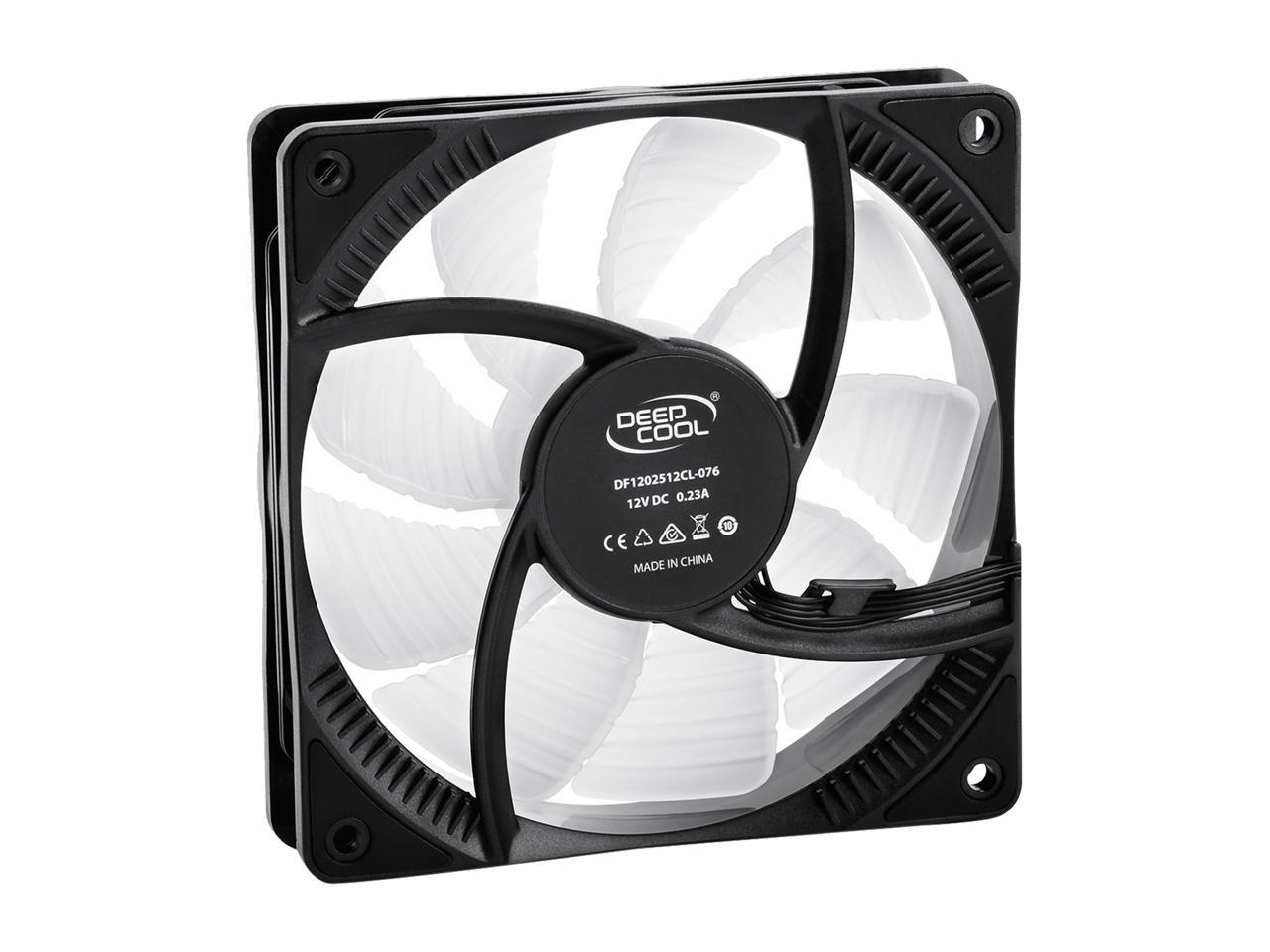 DEEPCOOL RF 120 Ultra Quiet PWM Fan 6 high brightness controlable RGB LED Lights