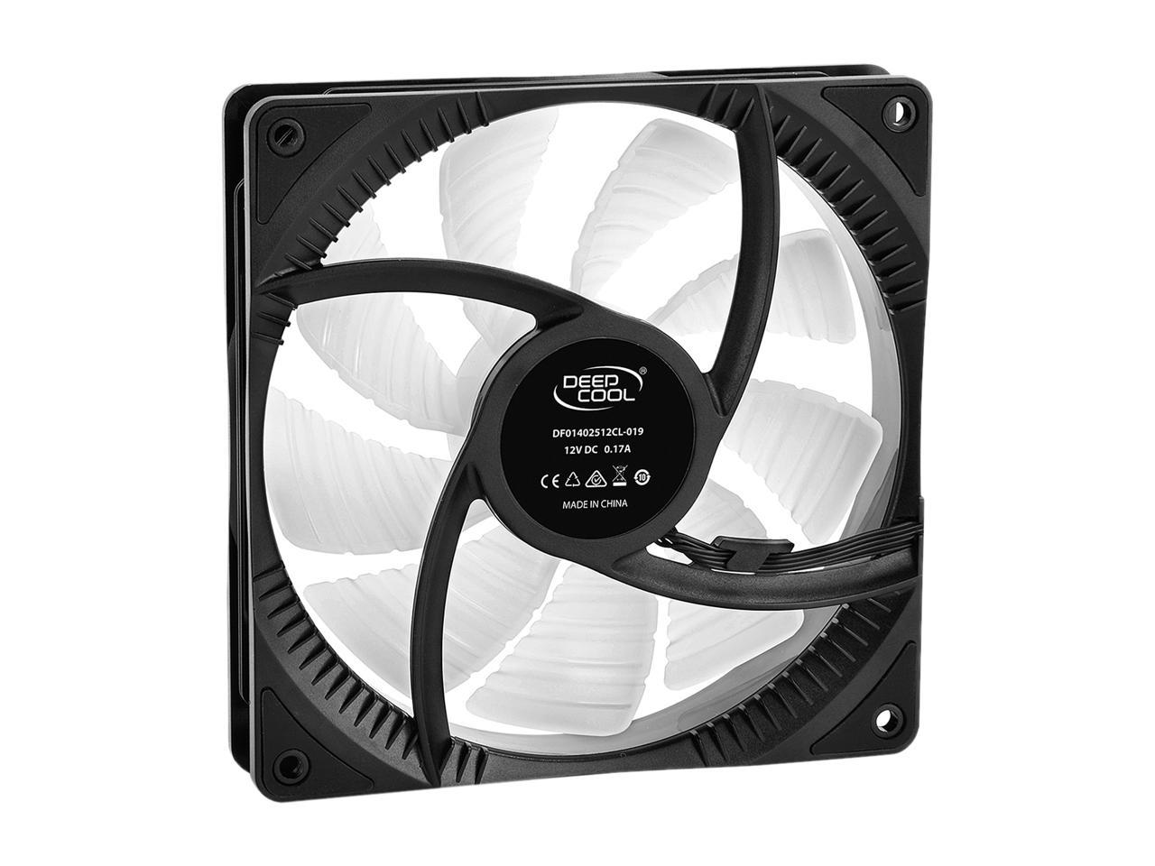 DEEPCOOL RF 140 Ultra Quiet Intelligent PWM Fan 6 High Brightness Controllable RGB LED Lights