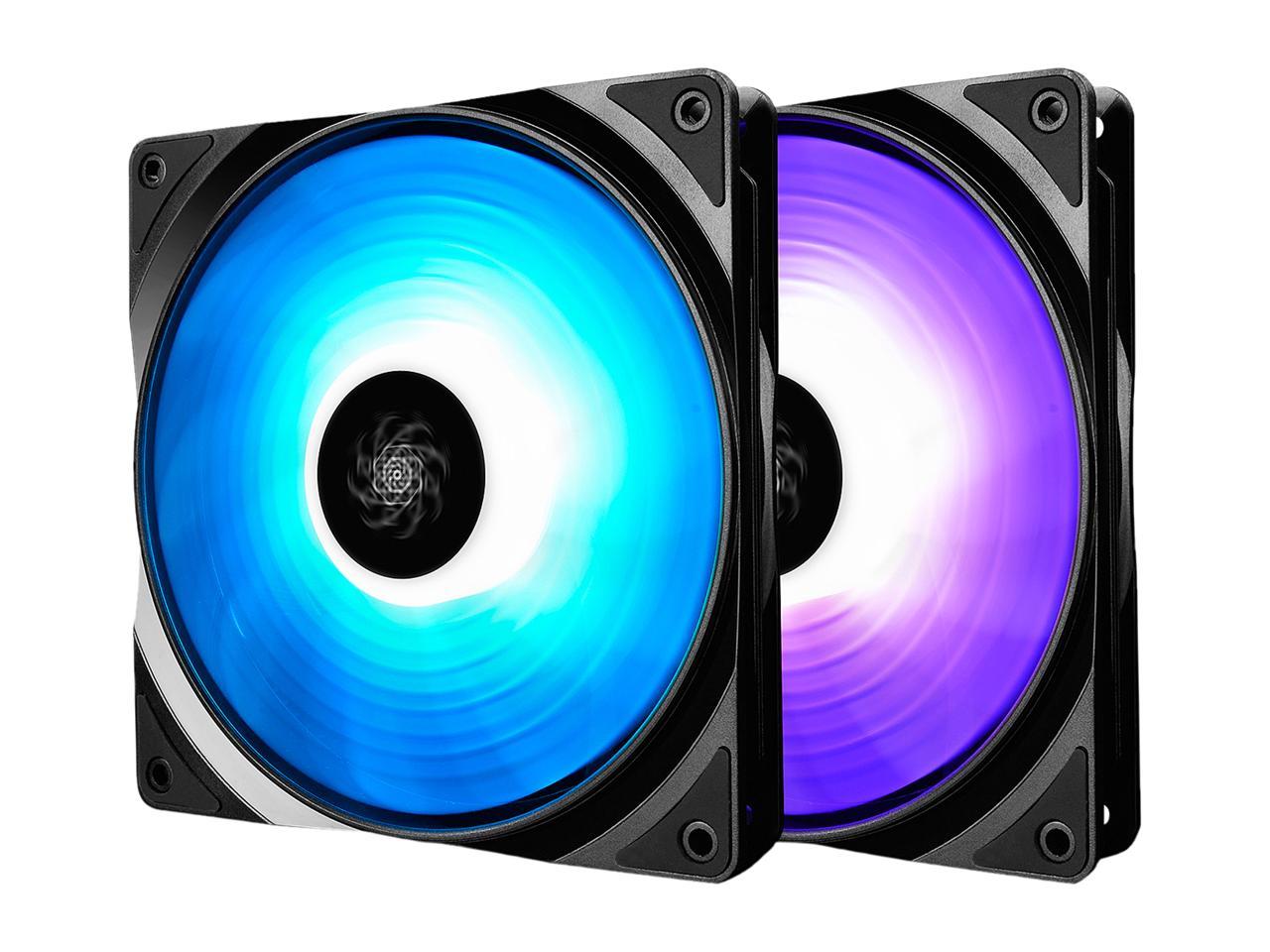 Deepcool RF 140(2 in 1) Ultra Quiet Intelligent PWM Fan 6 High Brightness Controllable RGB LED Lights (Controlling up to 6 DEEPCOOL RGB Devices Connected)