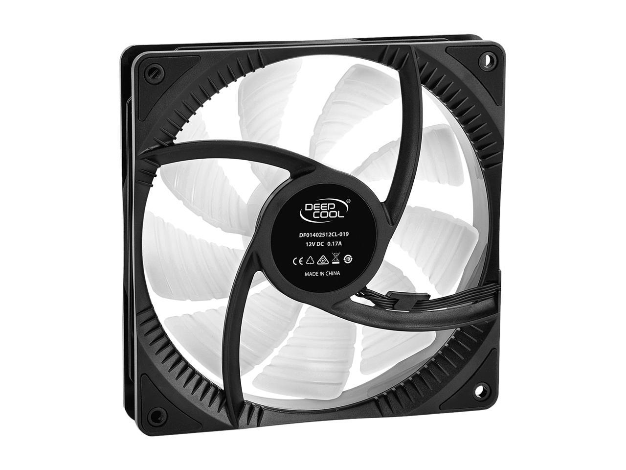 Deepcool RF 140(2 in 1) Ultra Quiet Intelligent PWM Fan 6 High Brightness Controllable RGB LED Lights (Controlling up to 6 DEEPCOOL RGB Devices Connected)