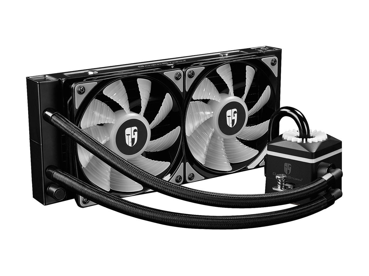 DEEPCOOL Gamer Storm CAPTAIN 240 PRO ADD RGB M/B Control Ceramic Bearing Air pressure Adjustable Automatically Liquid CPU Cooler TR4 Compatible