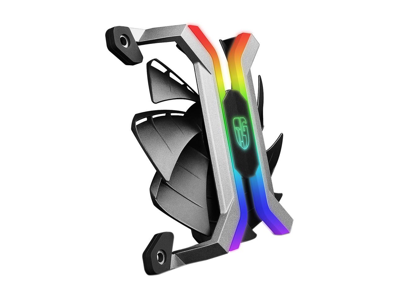 DEEPCOOL Gamer Storm MF120S(3 in 1) 120mm ARGB Case Fan Cable Controller and Motherboard Sync Frameless and Two Layer Blower Blades Design