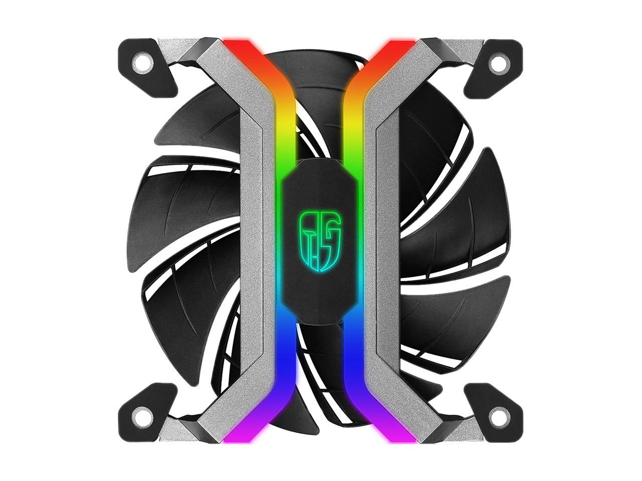 DEEPCOOL Gamer Storm MF120S(3 in 1) 120mm ARGB Case Fan Cable Controller and Motherboard Sync Frameless and Two Layer Blower Blades Design