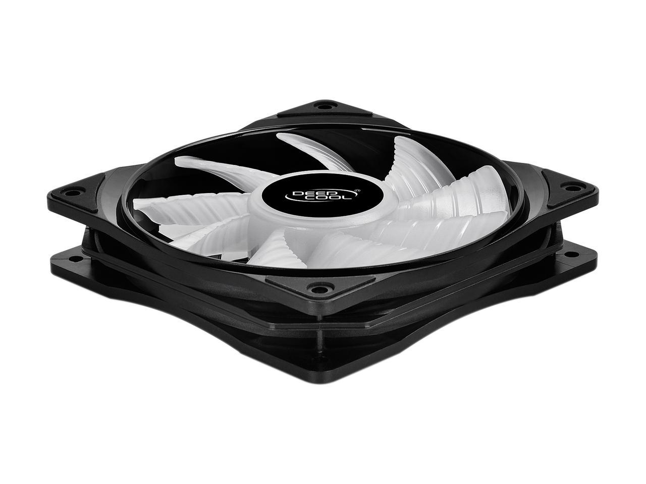 DEEPCOOL RF120M(5 in 1) Ultra Quiet intelligent PWM Fan 6 high brightness RGB LED Lights Motherboard Sync Multiple Control Modes