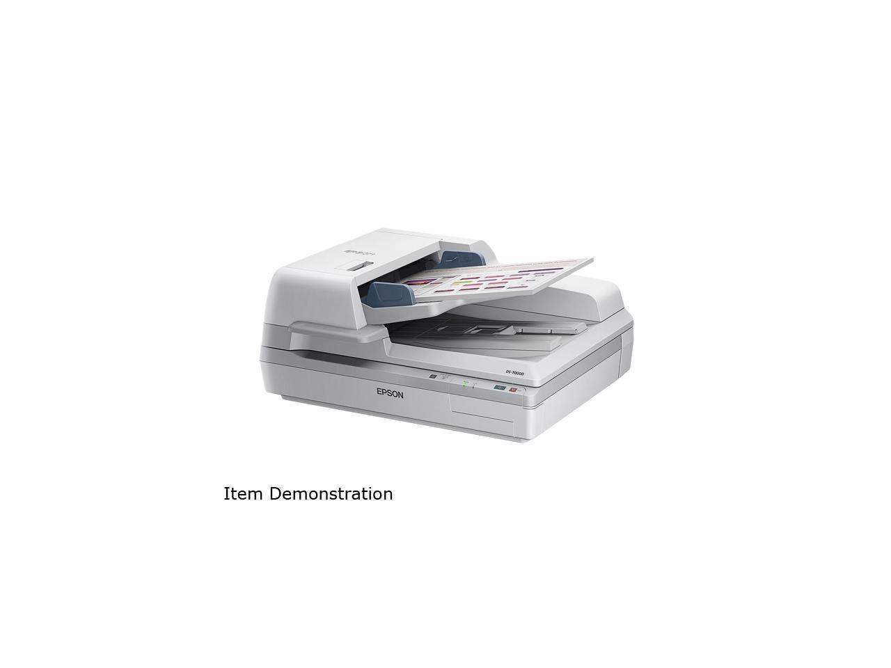 EPSON WorkForce DS-70000 (B11B204321) Input: 16 bit / pixel / color Output: 8 bit / pixel / color CCD 600 dpi Duplex Document Scanner
