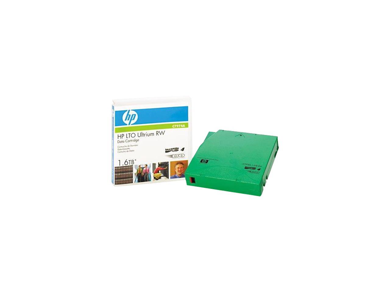 HP C7974A 800/1600GB LTO Ultrium 4 LTO4 Ultrium 1.6TB Read / Write Data Cartridge 1 Pack