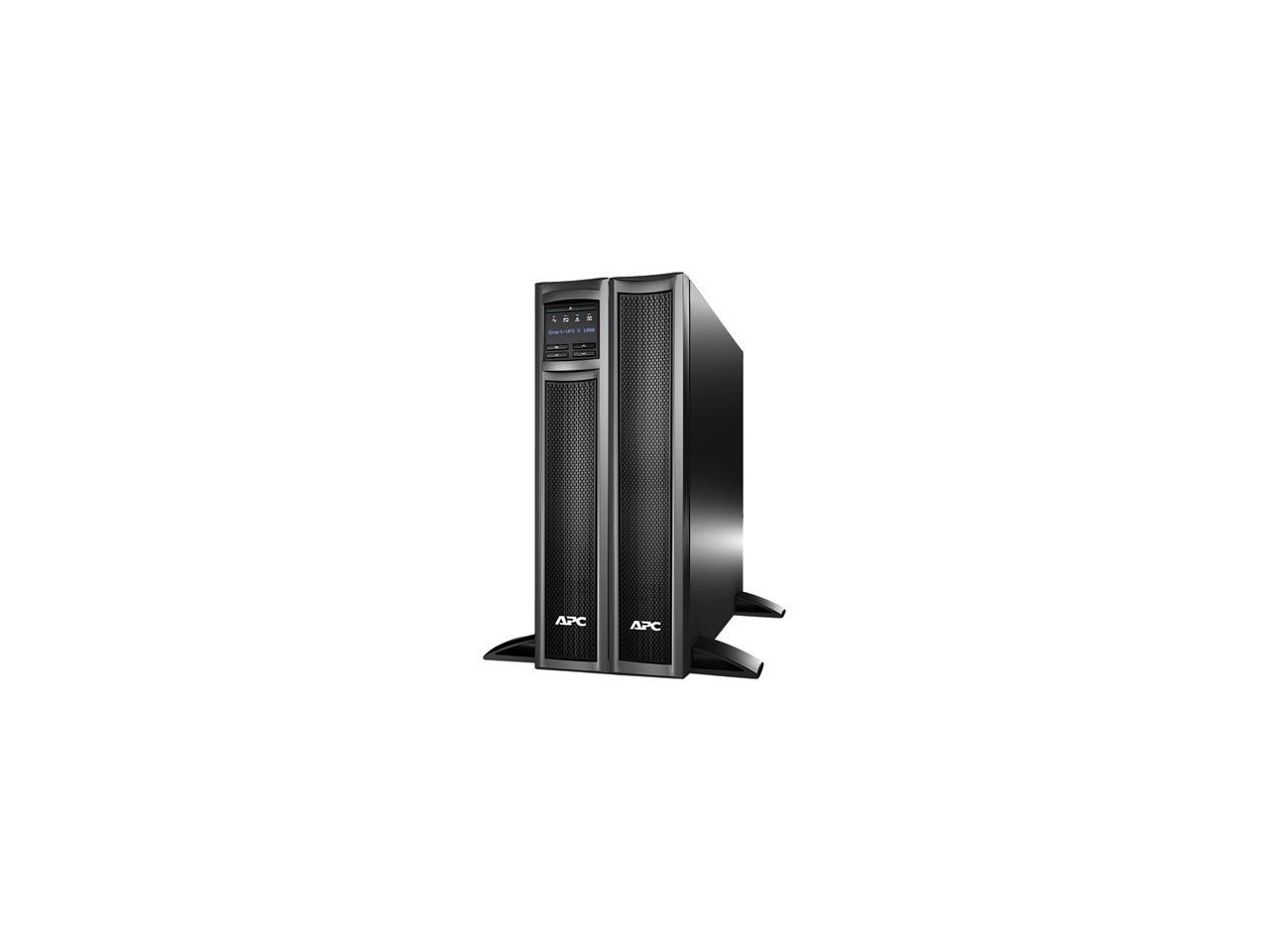APC UPS, 1000 VA Smart-UPS Sine Wave UPS Battery Backup with Extended Run Option, Tower/2U Rackmount Convertible, Line-Interactive, 120V (SMX1000)