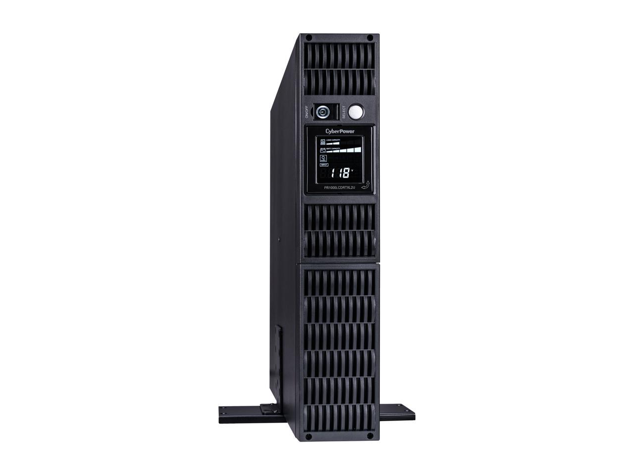 CyberPower PR1000LCDRTXL2U 1000 VA 900 Watts 6 Outlets UPS