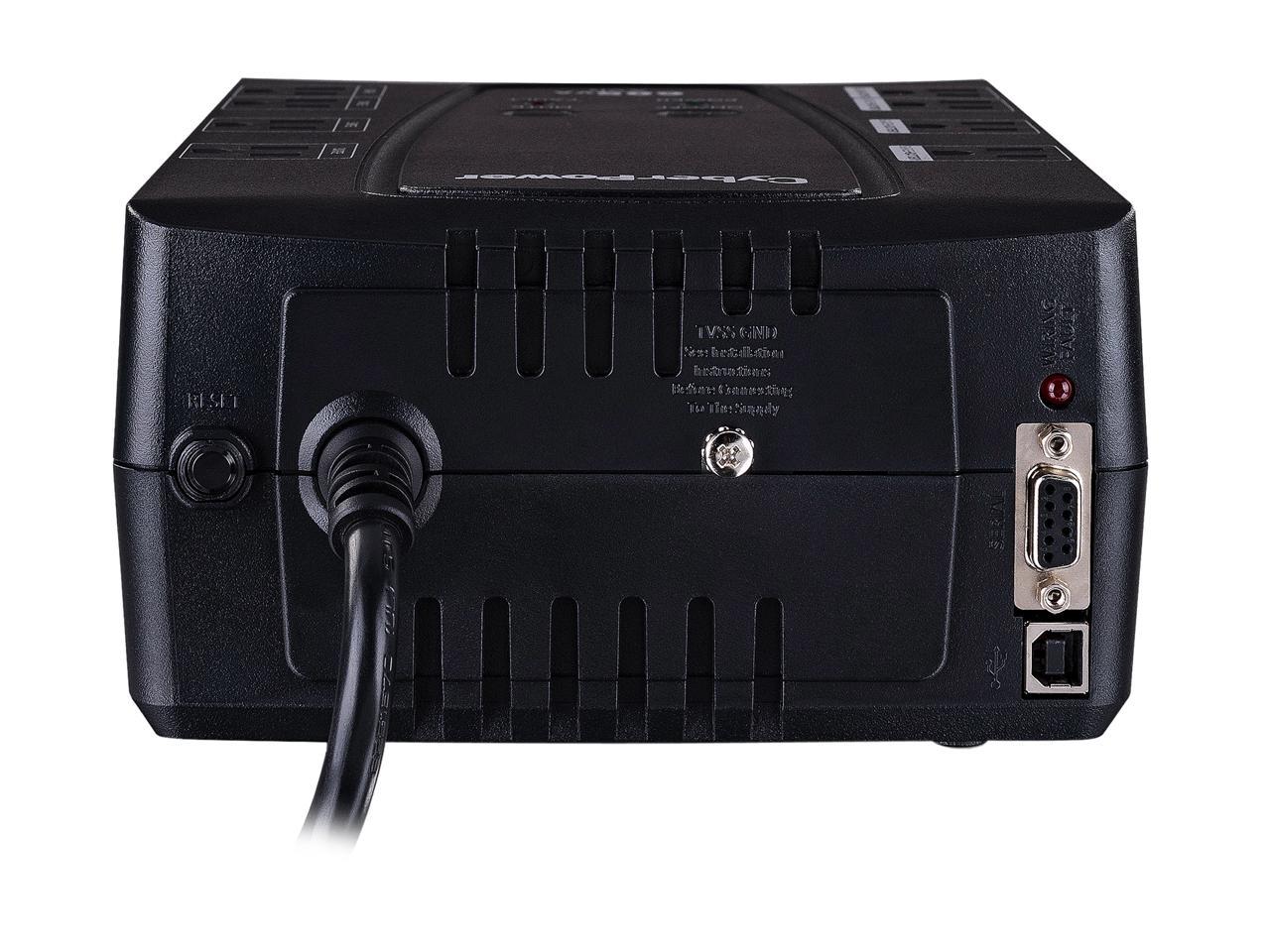 CyberPower CP825AVRLCD 825 VA 450 Watts 8 Outlets UPS