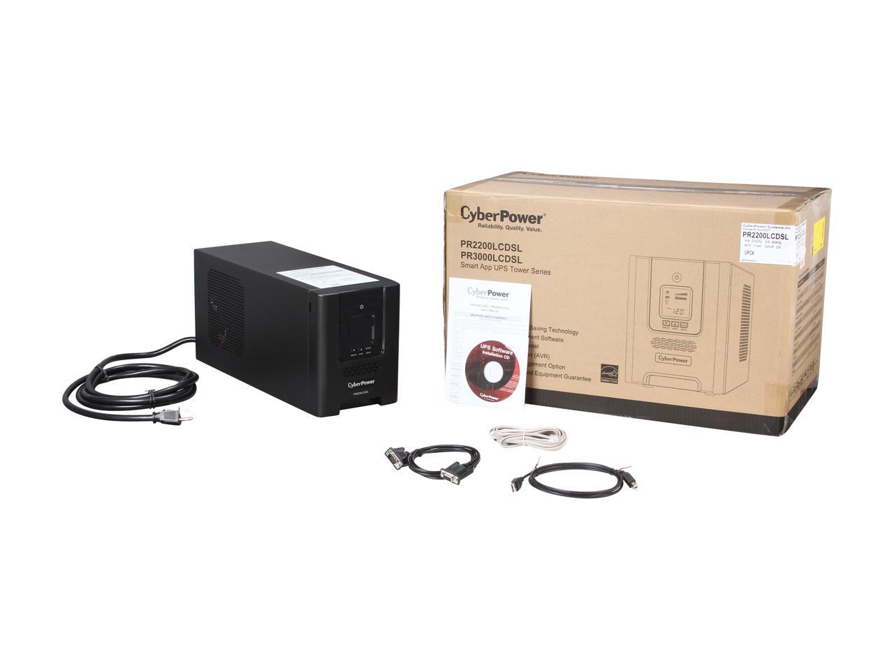 CyberPower Smart App Sinewave PR2200LCDSL 2070 VA 1980W 7 Outlets UPS