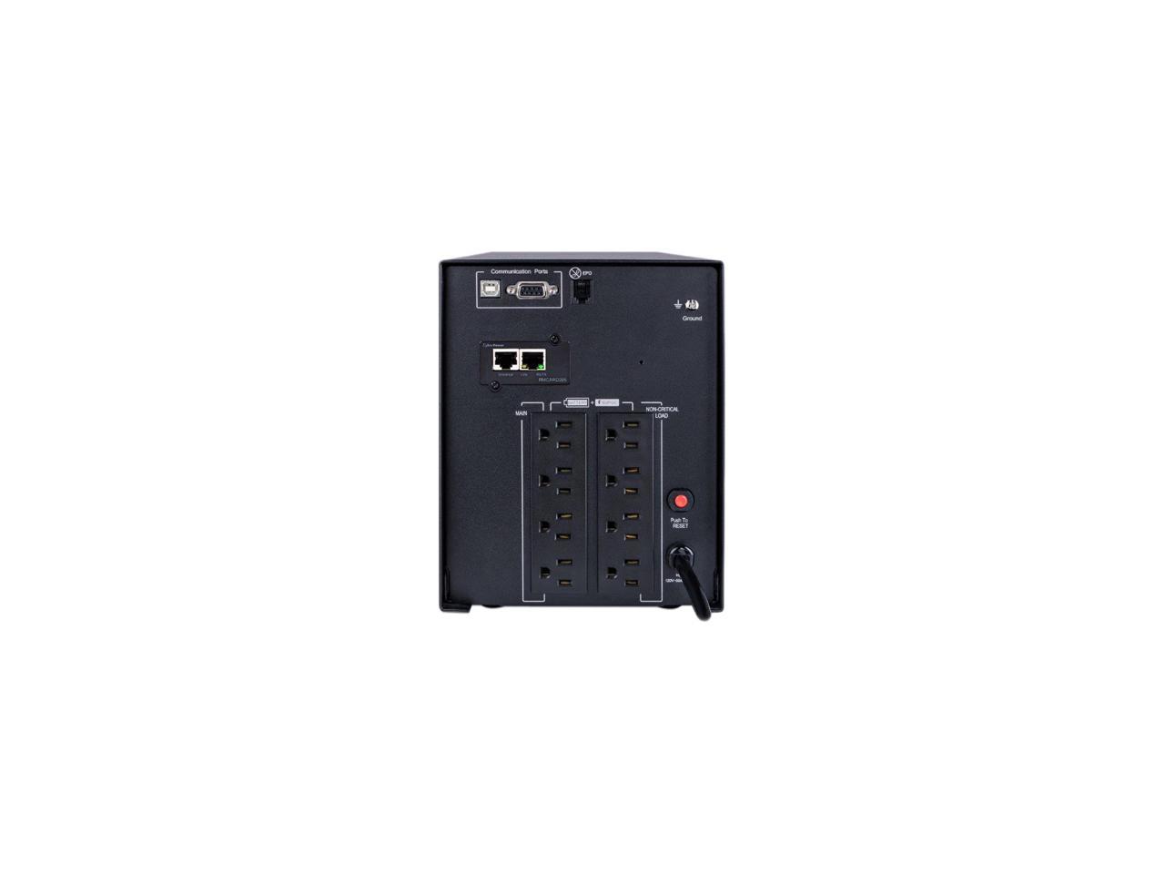 CyberPower Smart App Sinewave PR1500LCDN 1500 VA 1050 W 8 Outlets UPS