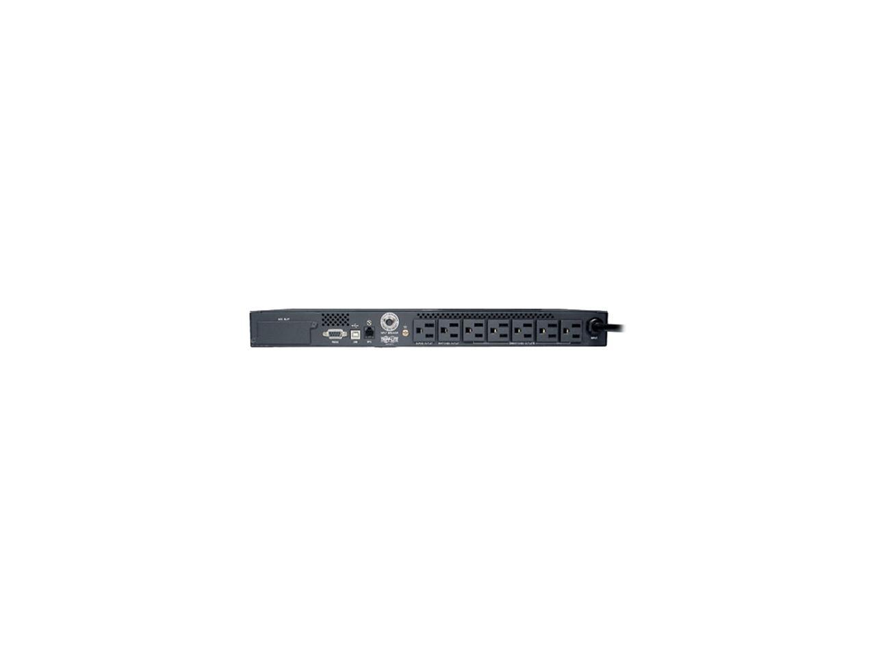 Tripp Lite SMART500RT1U 500 VA 300 Watts 1U Rackmount 6 Outlets Line Interactive UPS