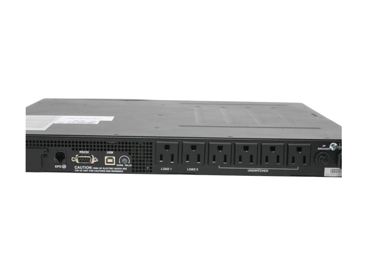 Tripp Lite Smart 750VA Sine Wave UPS Back Up, Line-Interactive 120V 600W, 1U Rackmount, Network Management Card Options, USB, DB9 Serial (SMART750RM1U)