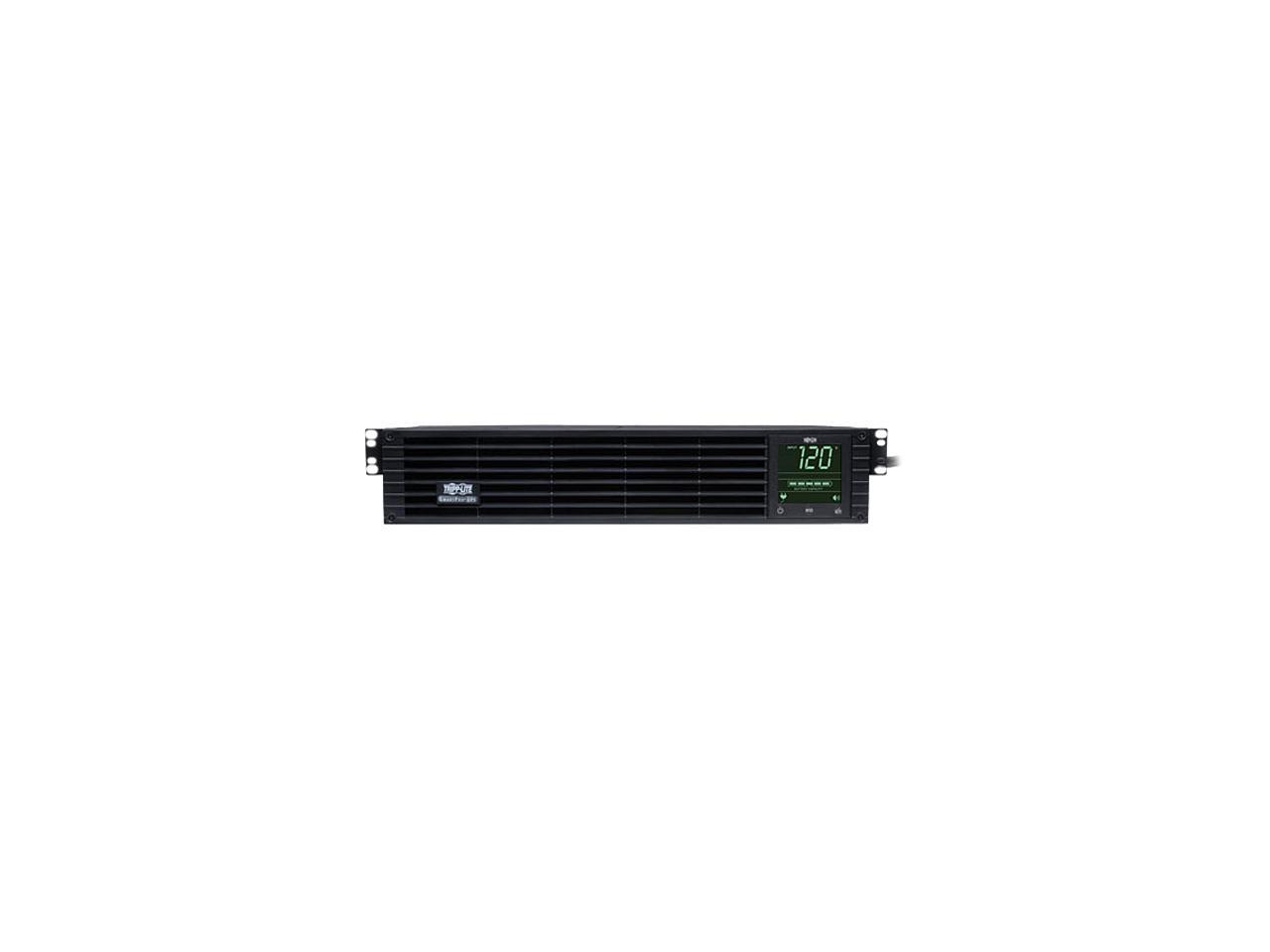 Tripp Lite 3kVA Sine Wave UPS Back Up, Line-Interactive 120V 2.25kW, 2U, Extended Run, Network Card Options, LCD, USB, DB9 (SMART3000RM2U)