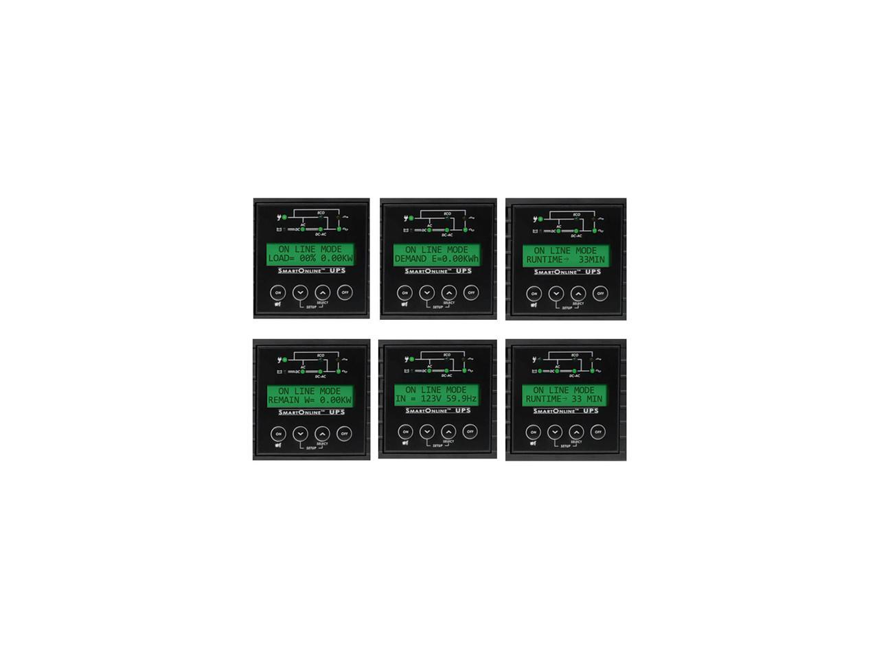 Tripp Lite SmartOnline 120V 1.5 kVA 1.35 kWatts Double-Conversion UPS, 2U Rack / Tower, Extended Run, WEBCARDLX Network Interface, LCD, USB, DB9 (SU1500RTXLCDN)